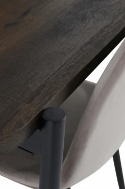 Ellos Spisegrupper>Home Spisebordssæt Gilda med 1 bord og 8 stole Brun bord / beige stole