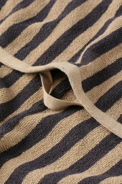 Ellos Home Sæt med frottéhåndklæder Stripe 2 dele Beige grå Clearance