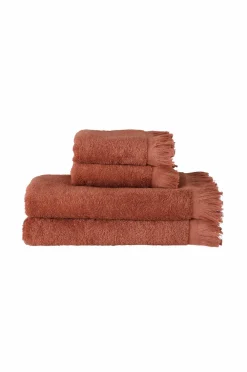 Ellos Home Sæt med frottéhåndklæder Molly 4 dele Mokkarosa Discount