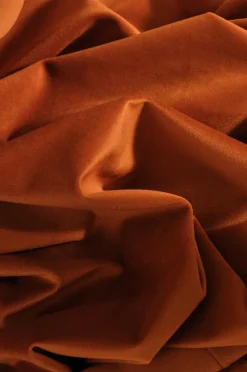 Ellos Stofprøver - Gardiner>Home Stofprøve Demi i fløjl Rostbrun