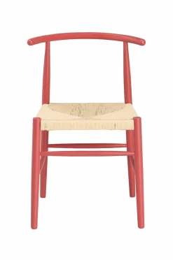 Ellos Home Stol Ellinita 2-pak Teglrød / natur Outlet