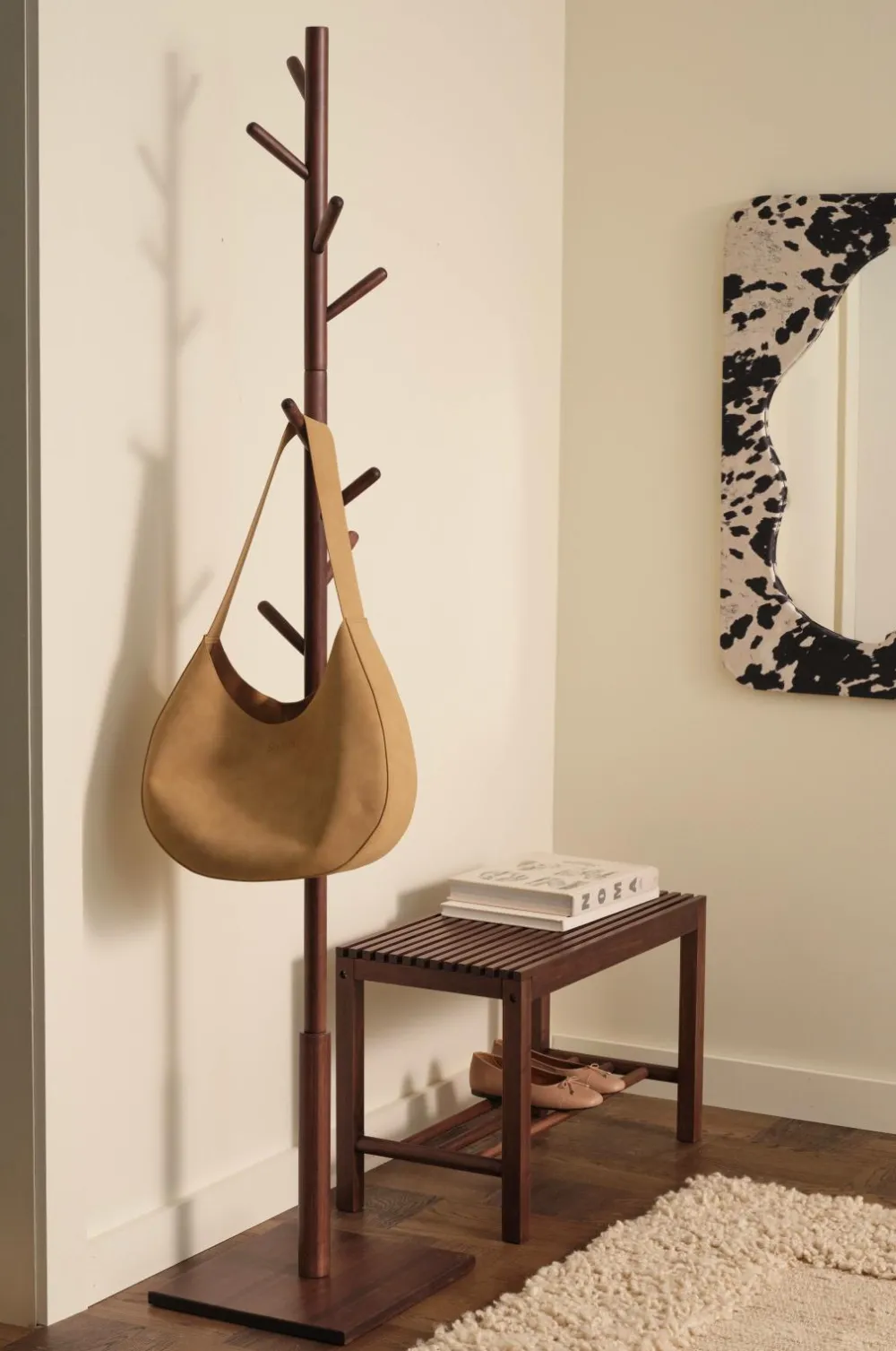 Ellos Home Stumtjener Stripe Brun Discount