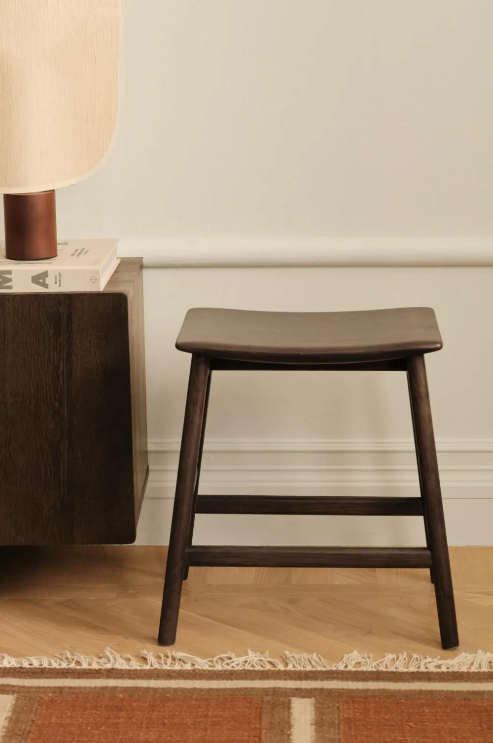 Ellos Stole & Skamler>Home Taburet Baderia Brun laseret