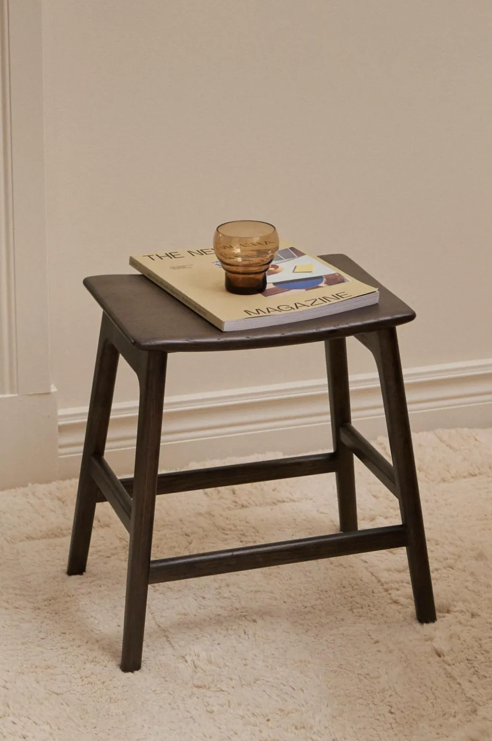 Ellos Stole & Skamler>Home Taburet Baderia Brun laseret