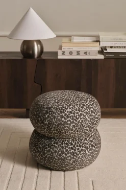 Ellos Puffer & Fodskamler>Home Taburet Leo Grå