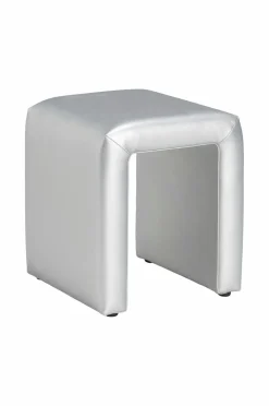 Ellos Home Taburet Stool Silvano Sølvfarvet