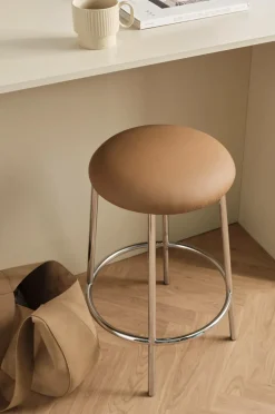 Ellos Stole & Skamler>Home Taburet Twice Cognacbrun