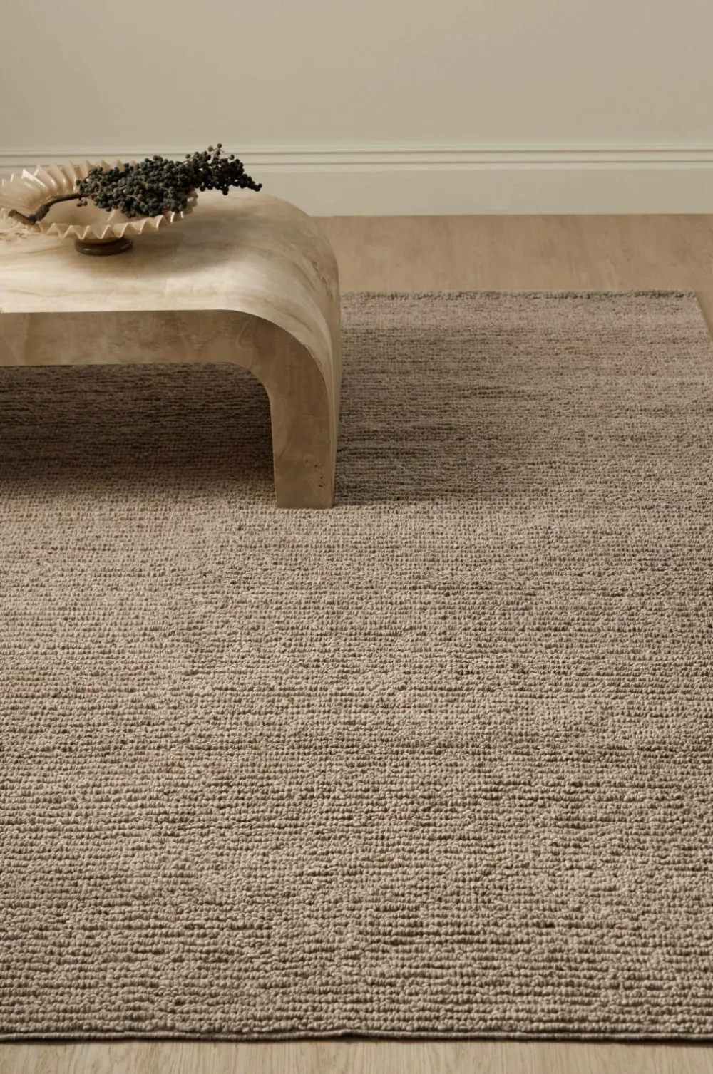 Ellos Home Uldgulvtæppe Chicago Beige Hot