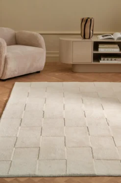 Ellos Home Uldgulvtæppe Siero Hvid Sale