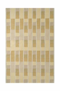 Ellos Home Uldvtæppe Flen Gul Clearance