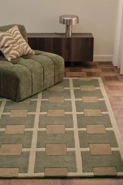 Ellos Home Uldgulvtæppe Marina Grøn Best