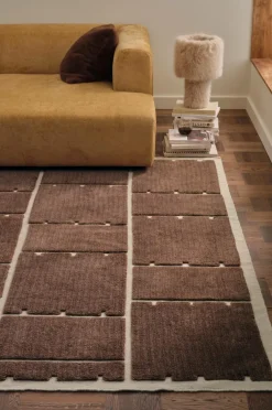 Ellos Home Uldgulvtæppe Fermo Brun Best