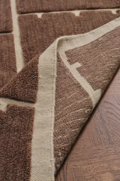 Ellos Home Uldgulvtæppe Fermo Brun Best