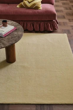 Ellos Home Uldgulvtæppe Sarina Lysegul Discount