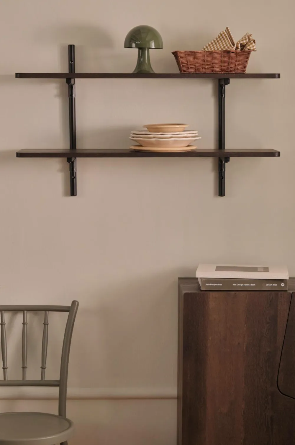 Ellos Home Væghylde Gilda Small Brun Outlet