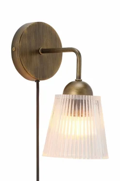 Ellos Væglamper>Home Væglampe Colin Klart glas/antikbrun