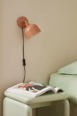 Ellos Home Væglampe Glossy Brunrosa Hot