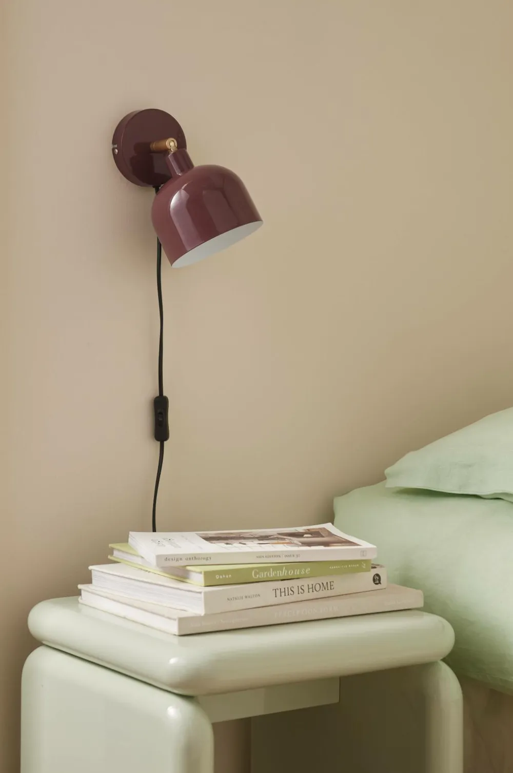 Ellos Væglamper>Home Væglampe Glossy Vinrød