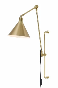 Ellos Væglamper>Home Væglampe Jordan Lille Guldfarvet/sort ledning