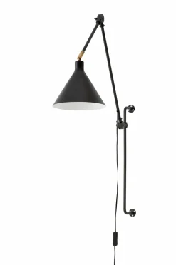 Ellos Home Væglampe Jordan Lille Sort/sort ledning Discount