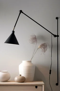 Ellos Home Væglampe Jordan Stor Sort/sort ledning Best