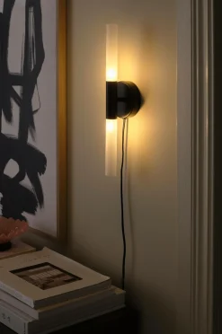 Ellos Home Væglampe Leon Sort og hvid Sale