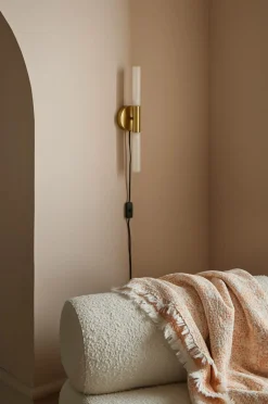 Ellos Væglamper>Home Væglampe Leon Messing