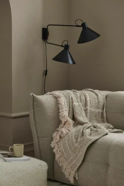 Ellos Home Væglampe Silona Mat sort Sale