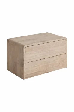 Ellos Borde>Home Vægmonteret sengebord Mylissa Hvid laseret