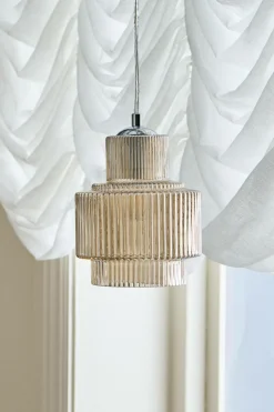 Ellos Pendler>Home Vindueslampe Alva amber/forkromet