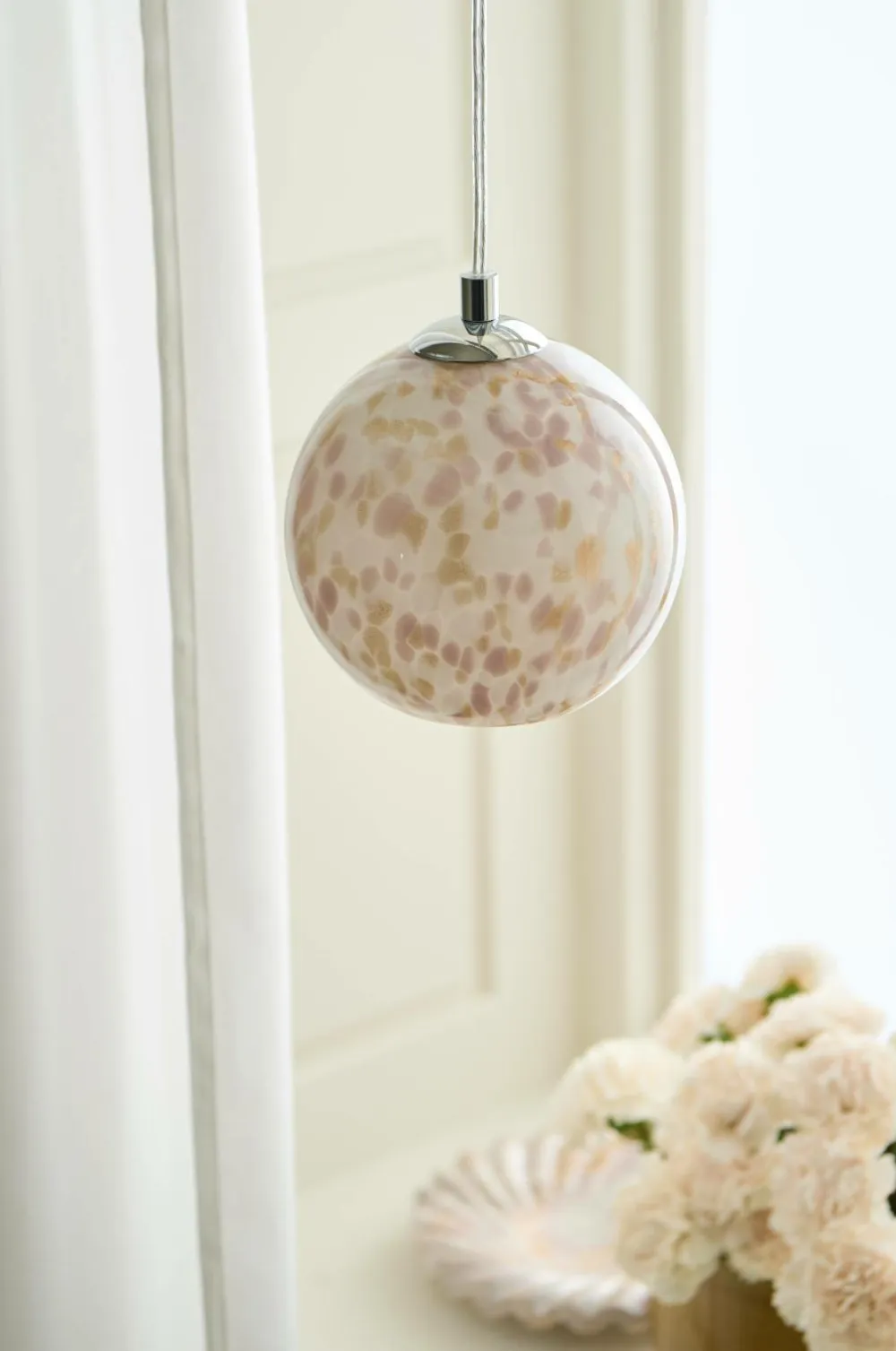 Ellos Pendler>Home Vindueslampe Dotsy Hvid/lilla