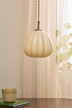 Ellos Home Vindueslampe Elba Painting shiny beige glass+antique gold iron Discount