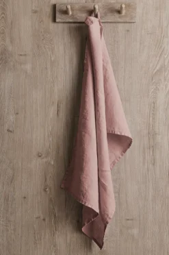 Ellos Home Viskestykke Malva i 100% hør Rosa Discount