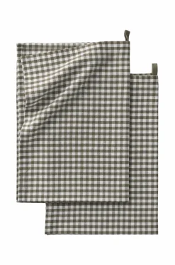 Ellos Køkkentekstiler>Home Viskestykke Ramona Check 2-pak Grøn