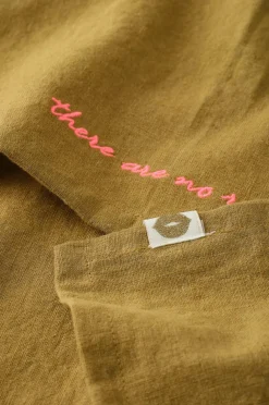 Ellos Home Viskestykke Elly i genanvendt halvlinned 2-pak Olivengrøn Discount