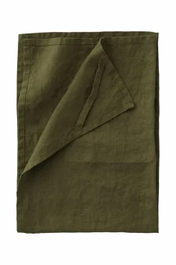 Ellos Køkkentekstiler>Home Viskestykke Malva i 100% hør Mørk olivengrøn