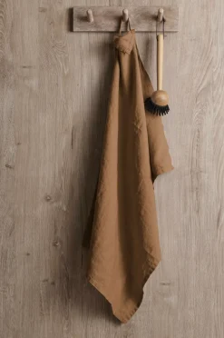 Ellos Køkkentekstiler>Home Viskestykke Malva i 100% hør Guldbrun