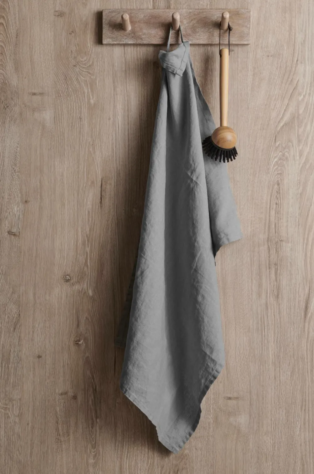 Ellos Home Viskestykke Malva i 100% hør Grå Outlet