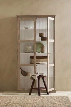 Ellos Reoler Og Opbevaring>Home Vitrineskab Wilma Soap finish Natur Birk