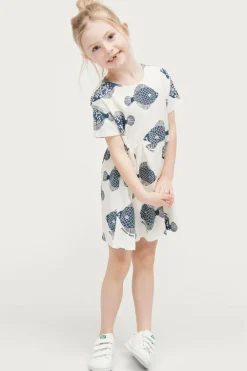 Ellos Kjoler>Milly & Willy Kjole Sunny Offwhite mønstret