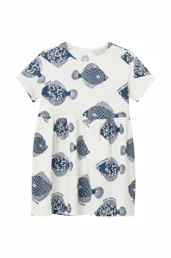 Ellos Kjoler>Milly & Willy Kjole Sunny Offwhite mønstret