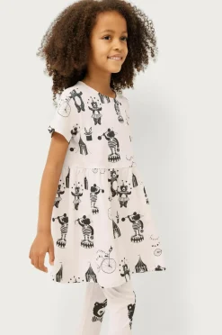 Ellos Sæt Til Børn>Milly & Willy Sæt Saga med kjole og leggings Rosamønstret