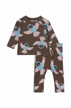 Ellos Trøjer>Milly & Willy Sæt Zoe Mørkegråmønstret