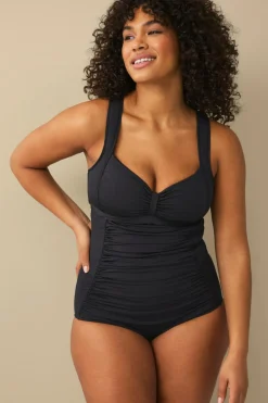 Ellos Plus collection Badedragt med formende effekt Sort Clearance