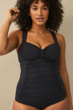 Ellos Plus collection Badedragt med formende effekt Sort Clearance