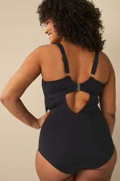 Ellos Plus collection Badedragt med formende effekt Sort Clearance