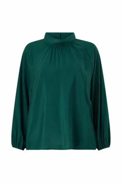 Ellos Plus collection Bluse med afslappet pasform Grøn Discount