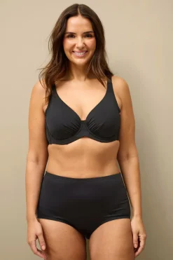 Ellos Plus collection Linda Bikini-BH med bøjle sort marmor Izmir/røgfarvet, matsort Hot