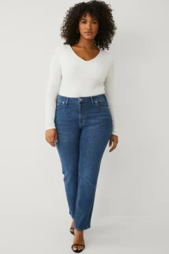 Ellos Jeans>Plus collection Jeans Straight Mid blue