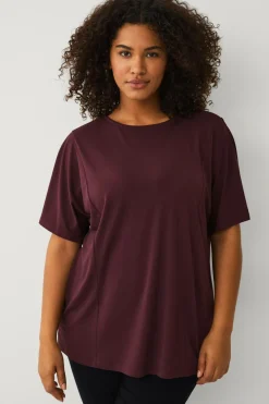 Ellos Toppe & Tank-Toppe>Plus collection Top med brede ærmer brun